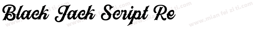 Black Jack Script Re字体转换